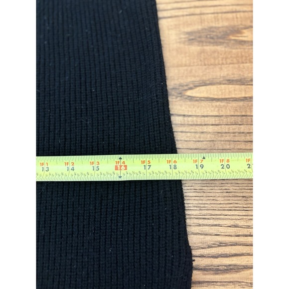 Helmet Lang Women's Medium Ribbed Wool Cashmere Side Slit Tunic Sweater - Picture 7 of 7